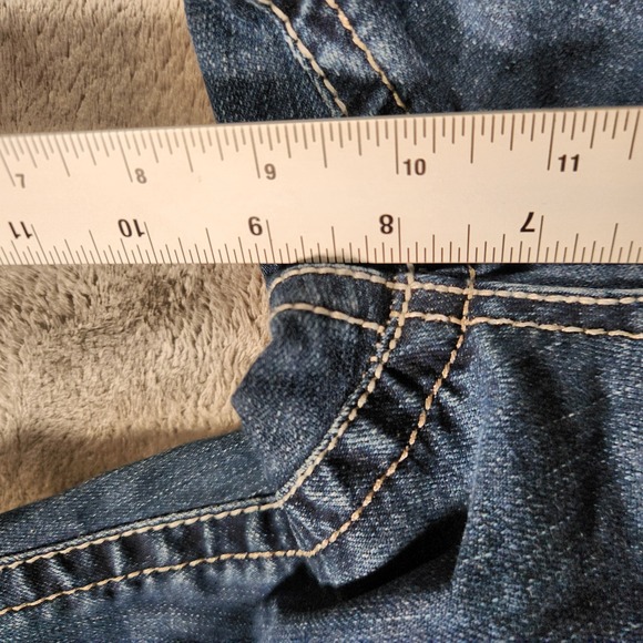 Grace In LA Jeans Women's Size 29 33X33 Blue Bootcut Stretch Dark Wash Pants - Picture 3 of 13